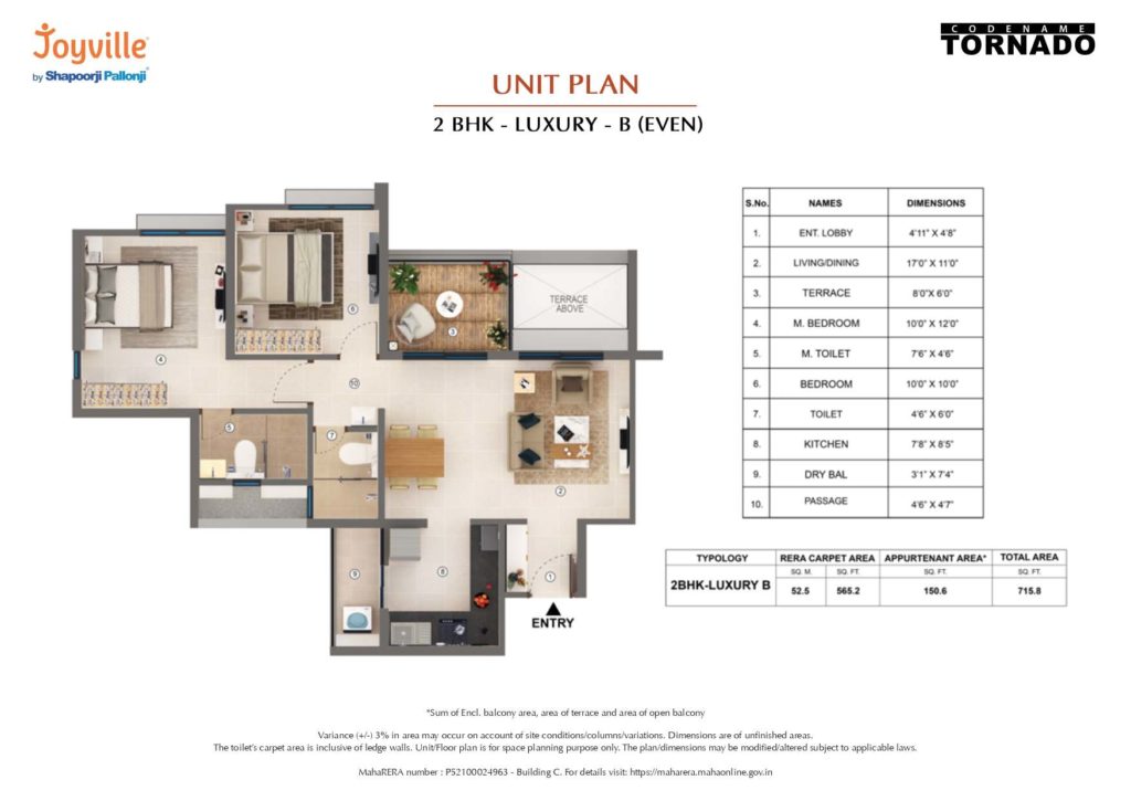 shapoorji pallonji tornado floor plans