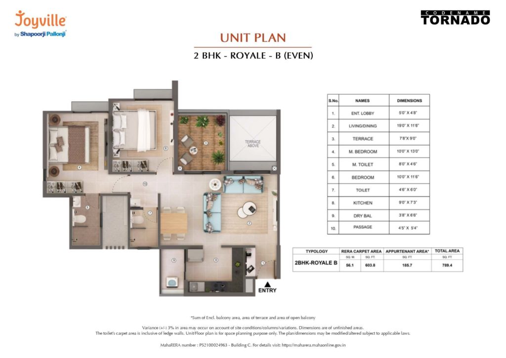 shapoorji pallonji tornado floor plans